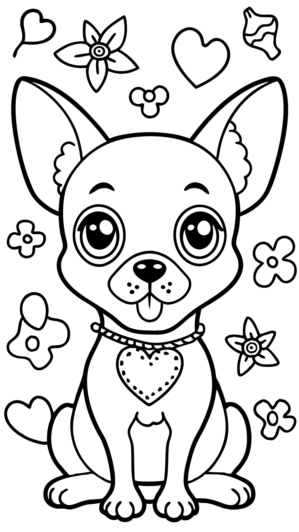 Páginas para colorear de perros chihuahua